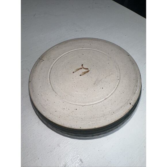 Studio Art Pottery Ceramic Bowl Mustache Drip Glaze Stoneware Blue Signed - Picture 6 of 7